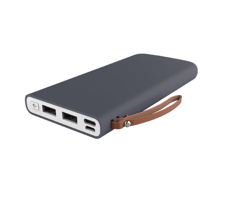 Colorful Rubber Coating 138mm Portable Dual USB Power Bank