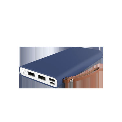 Colorful Rubber Coating 138mm Portable Dual USB Power Bank