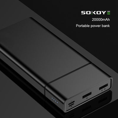 Yüksek Kapasiteli 20000mAh 380g Çift USB Pil Paketi