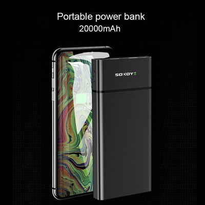 Yüksek Kapasiteli 20000mAh 380g Çift USB Pil Paketi