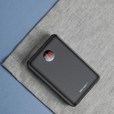 LCD Ekranlı 10000mAh 8 Pin Mikro USB Dahili Kablo Güç Bankası