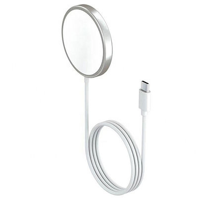 USB C Kablosu ile 15W 3A Taşınabilir Kablosuz Şarj Cihazı Hızlı Şarj Pedi