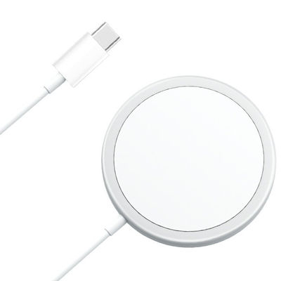 USB C Kablosu ile 15W 3A Taşınabilir Kablosuz Şarj Cihazı Hızlı Şarj Pedi