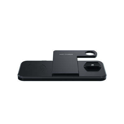 IPhone 11 XR X 8 İzle için 15W Qi Hızlı Taşınabilir Kablosuz Şarj Cihazı